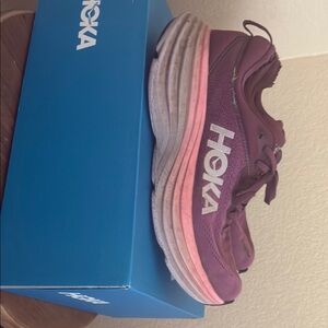Hoka Vibrant Purple and Pink Sneakers